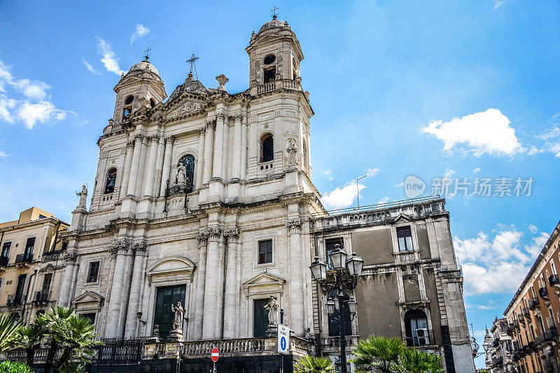 意大利西西里岛卡塔尼亚的San Francesco D'assisi All'immacolata